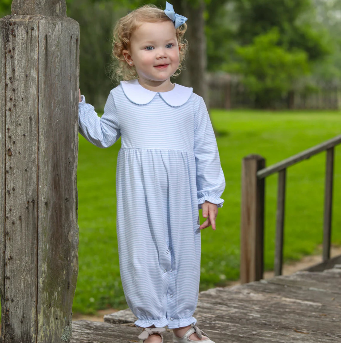 Pink/Blue and white stripe sets