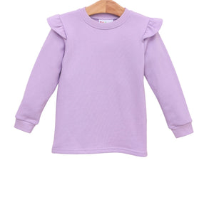 French Terry pullover flutter sweatshirt