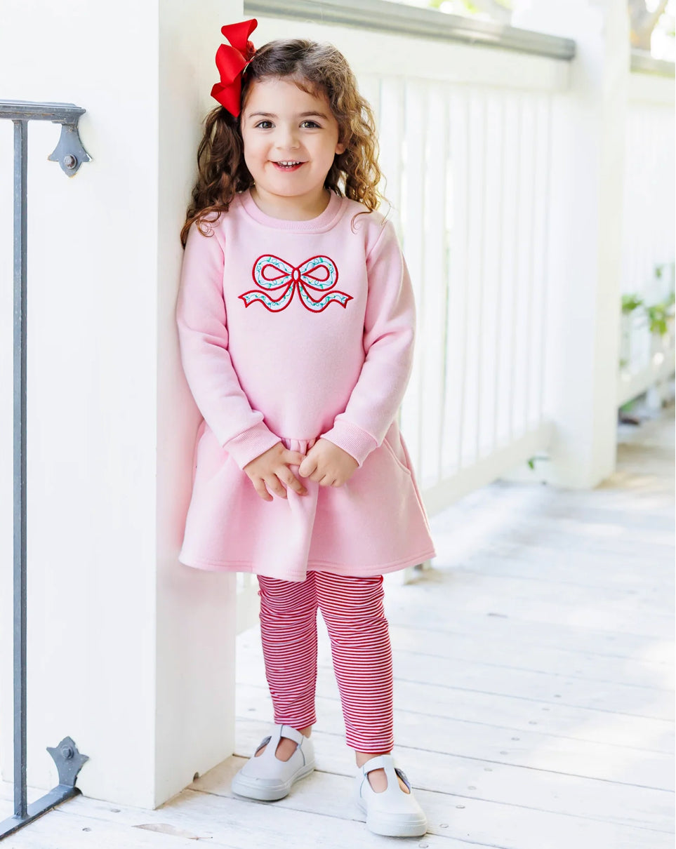 Merry & Bright Bow Tunic Sweatshirt Set