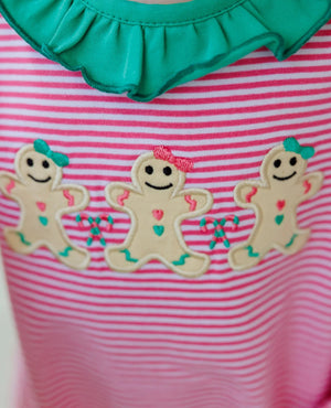 Sweet Christmas Treat Ruffle Romper