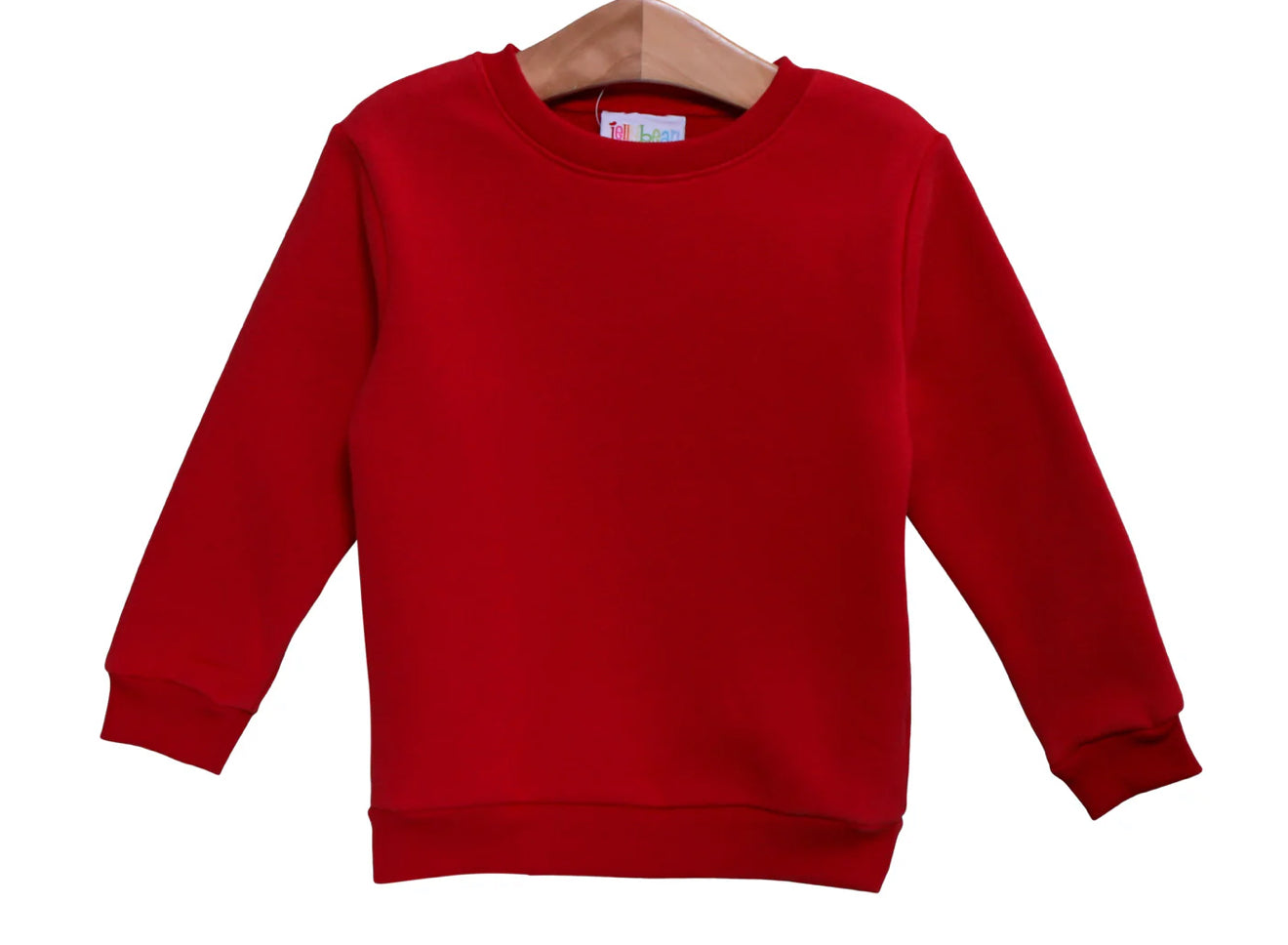 Pullover Fleece Sweatshirt- Red