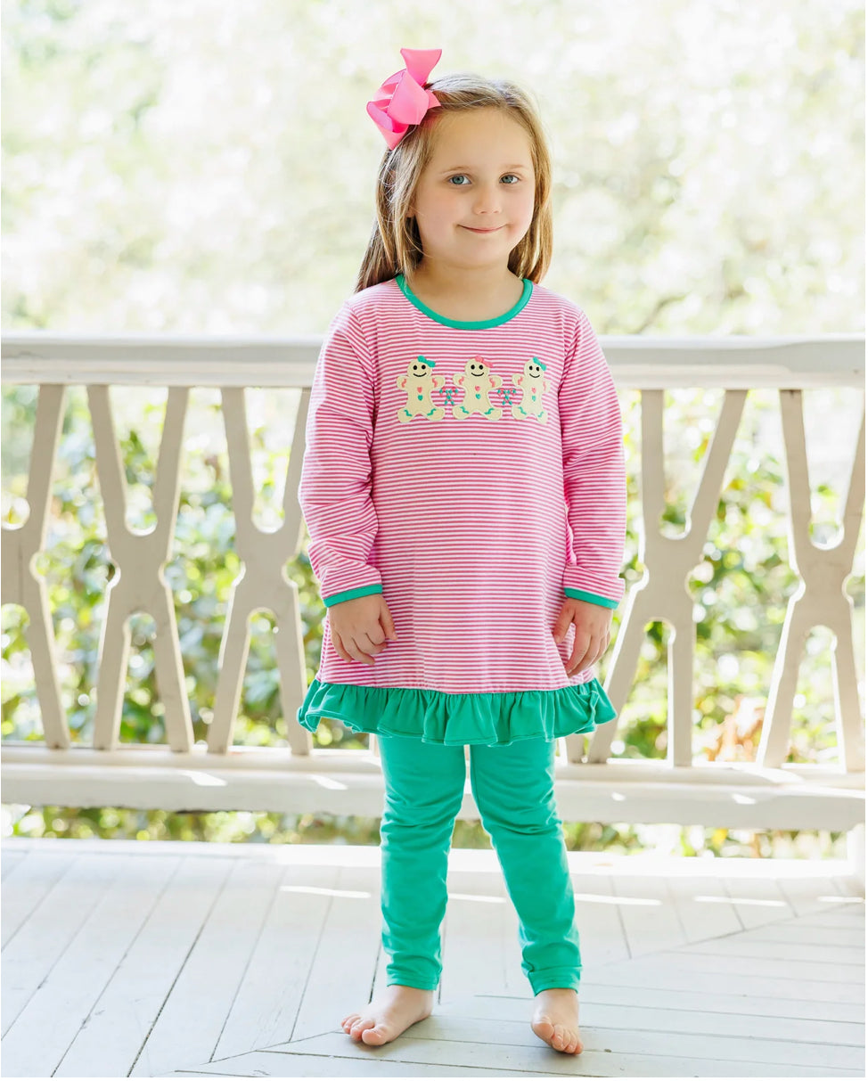 Sweet Christmas Treat Ruffle Pants Set