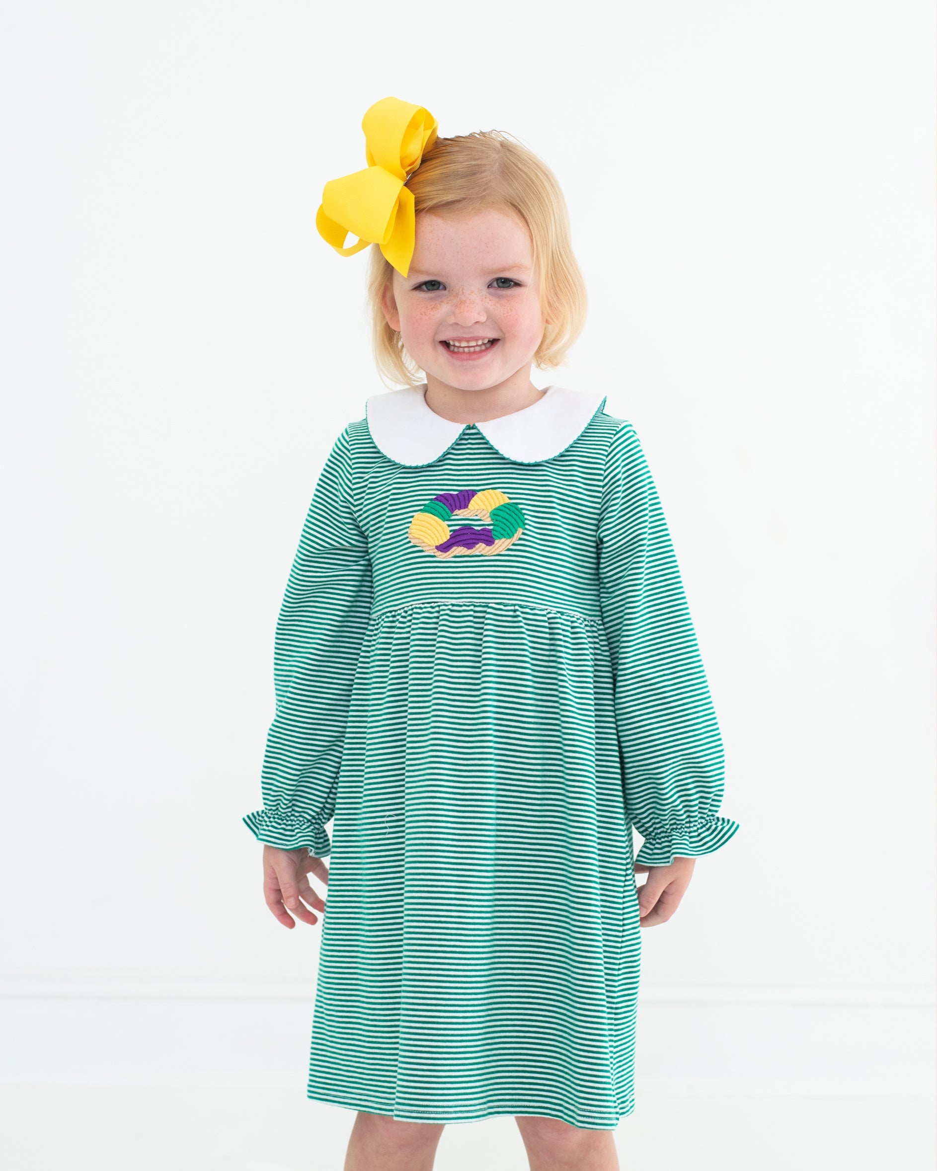 King Cake Embroidered Dress