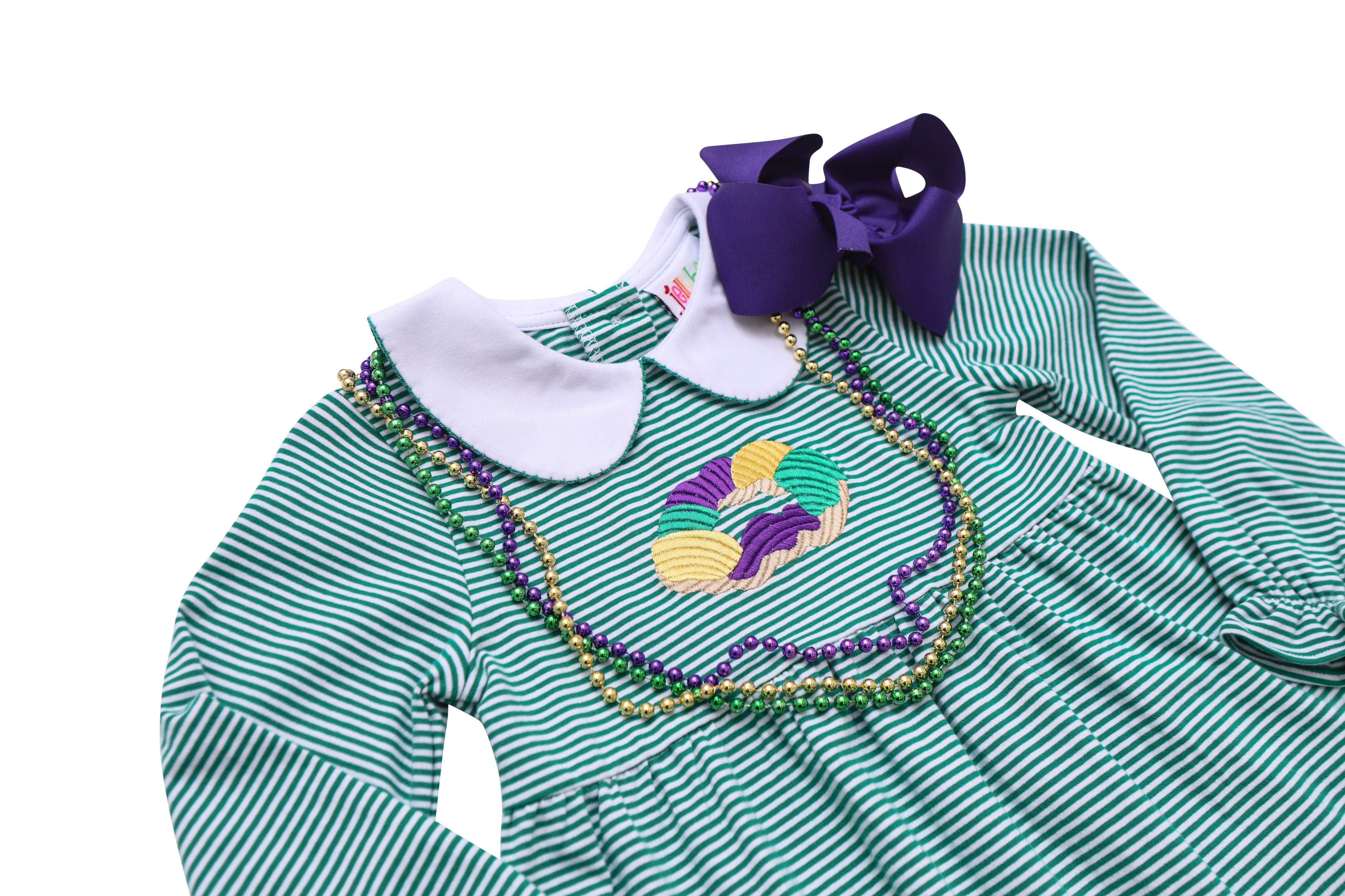 King Cake Embroidered Dress