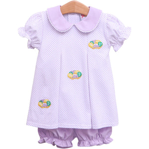 King Cake Pleat Bloomer Set