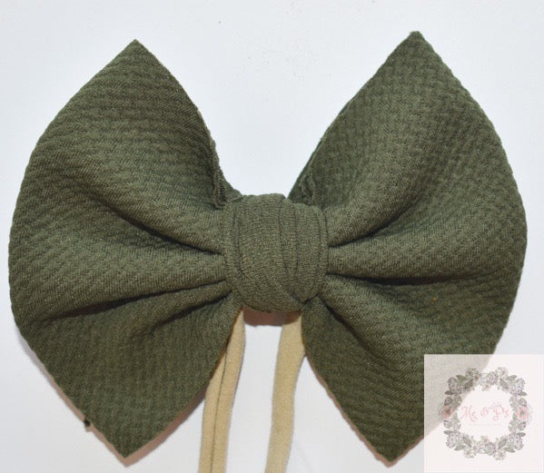 Olive bow 5” bow