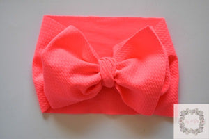 Neon pink headwrap