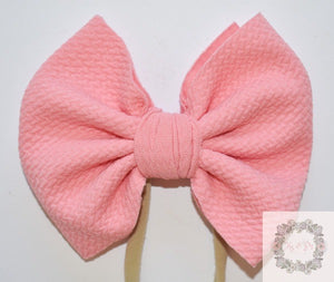 Bubblegum pink 5” bow