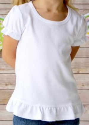 Short Sleeve Ruffle Shirt