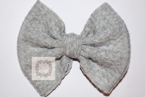 Sweetheart Gray 5” bow