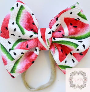 Watermelon Delight 5” Bow