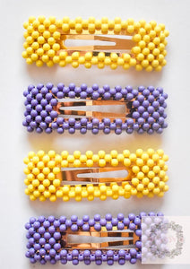 Purple and Yellow Clips