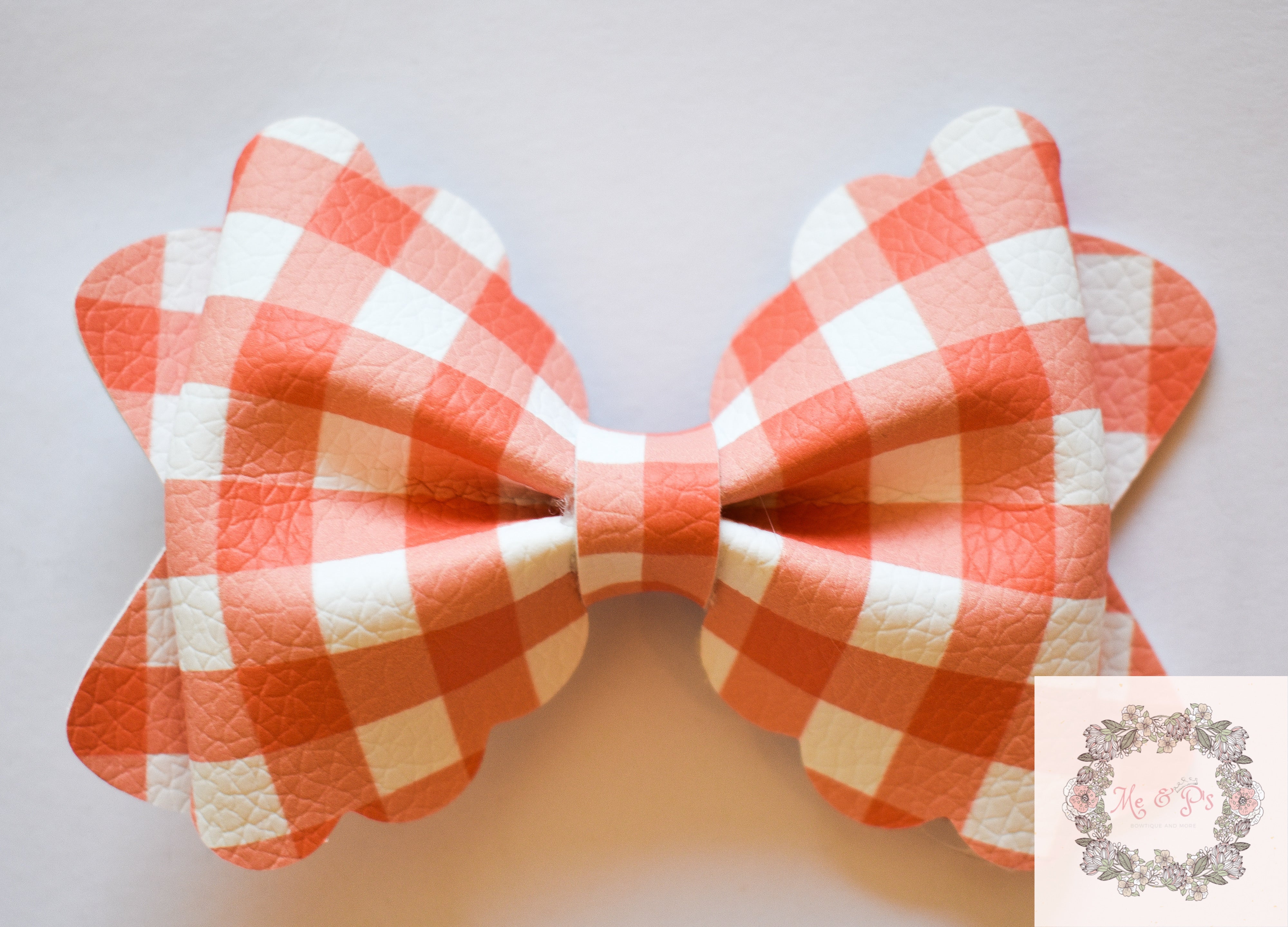 Orange gingham Little P