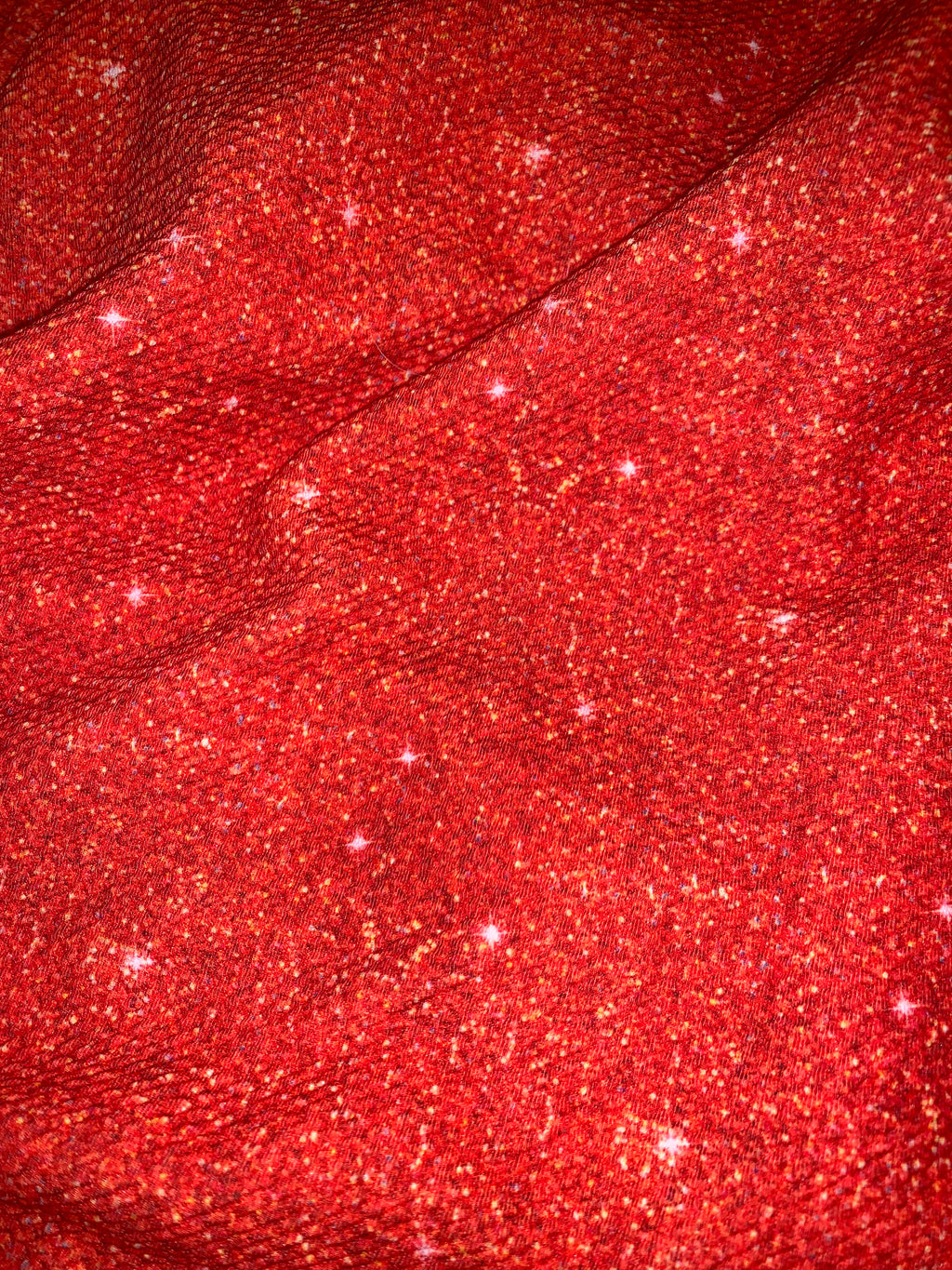 Red faux glitter 5” bow