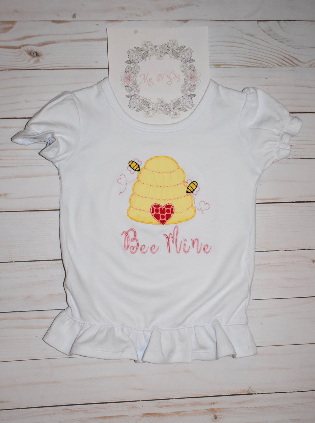 Bee Mine Short Sleeve Ruffle Shirt