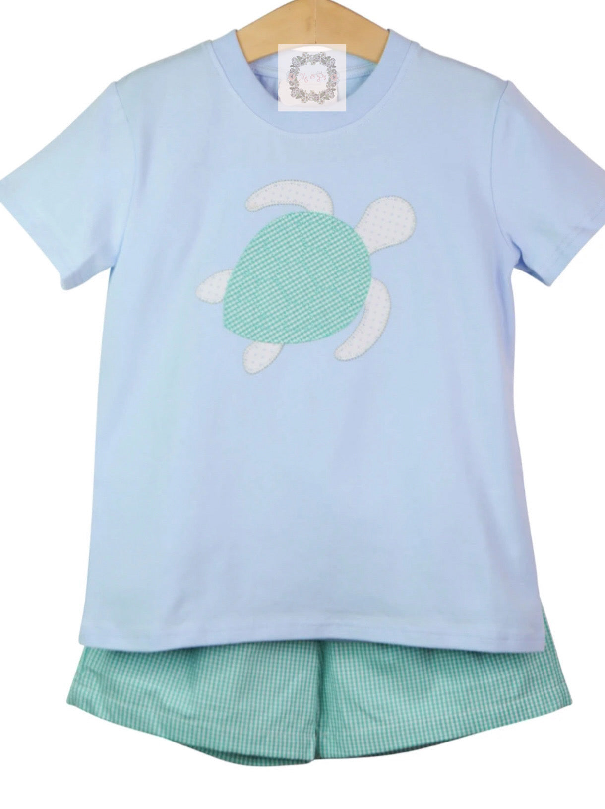 Sea turtle shirt and short set